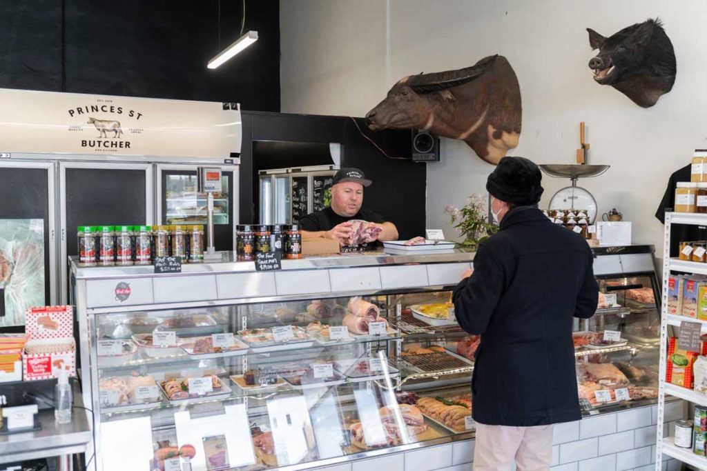 The meat selection at Princes St Butcher